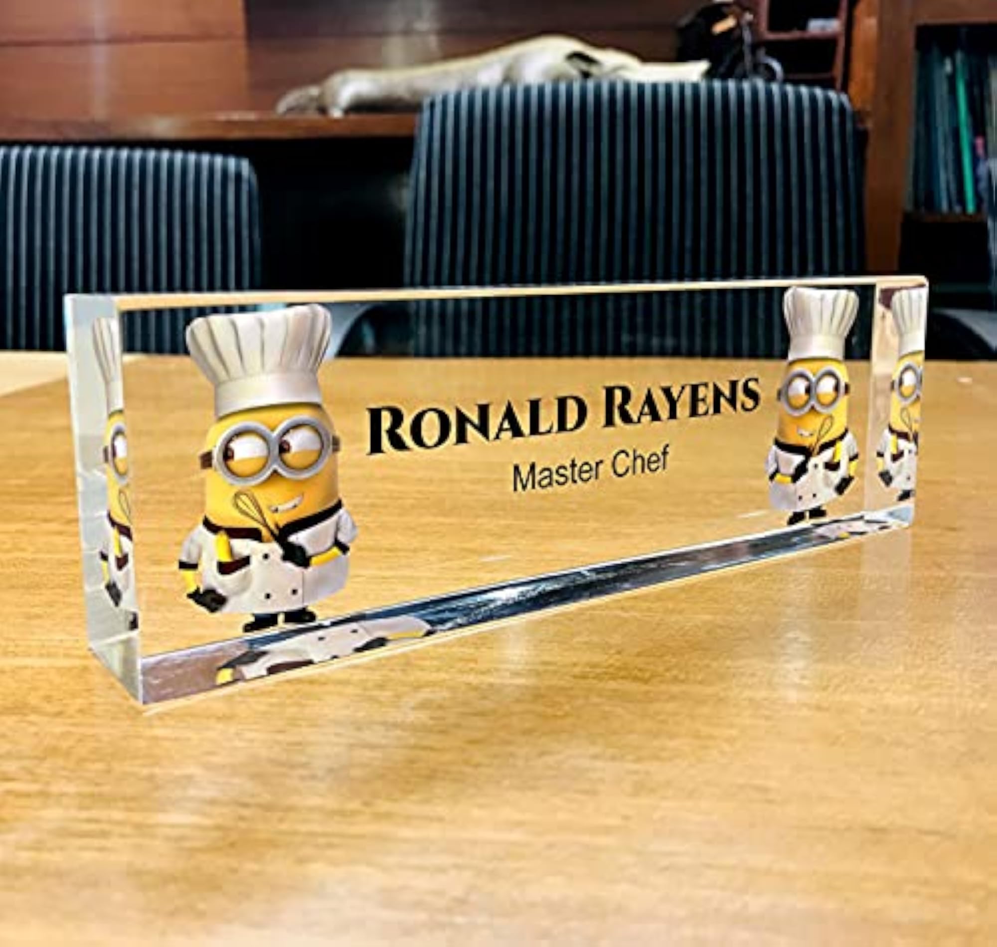 Acrylic Name Plates for Chef, Custom Kitchen Decor