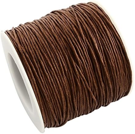 PH PandaHall 1,5 mm gewaxt koord, 100 meter blauw gewaxt katoenen draden wax koord gewaxt kralen touw voor doe-het-zelf armband kettingen dromenvanger