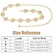 HIQUACC Women's Metal Waist Chain Chunky Body Jewelry Belly Link Belt (Pattern Gold-S)