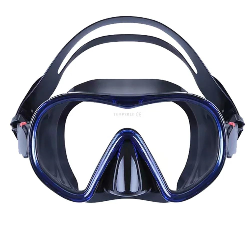 Masque Masque plongée Masque de plongée Transparent à Faible Volume pour Adulte avec Verre trempé pour apnée et plongée en apnée en Silicone Noir sous-Marin