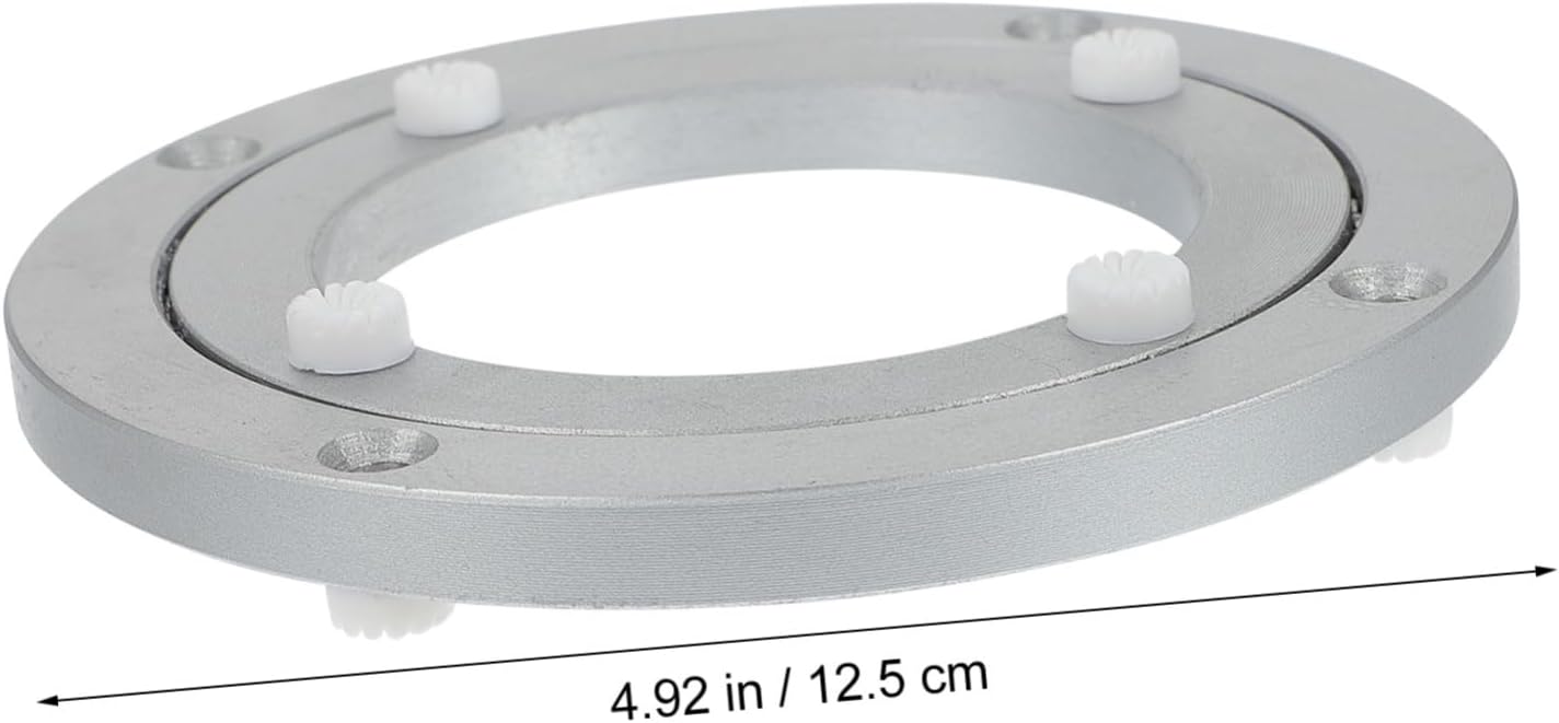 COLLBATH Rotating Alloy Turntable for Dining Tables Lazy Susan with Smooth Swivel Base for Family Meals and Entertaining Guests