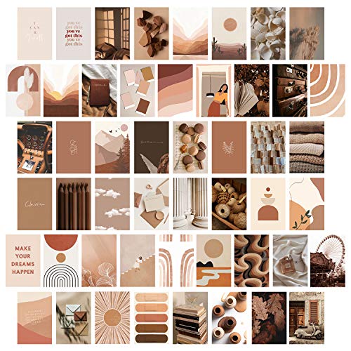Photo Wall Collage Kit For Wall Aestheic, Wall Collage Kit For Room Decor, 4x6 Aesthetic 50PCS Photo Wall Collage Kit For Indie Room Decor, Aesthetic Bedroom Decor, Posters For Teen Girl