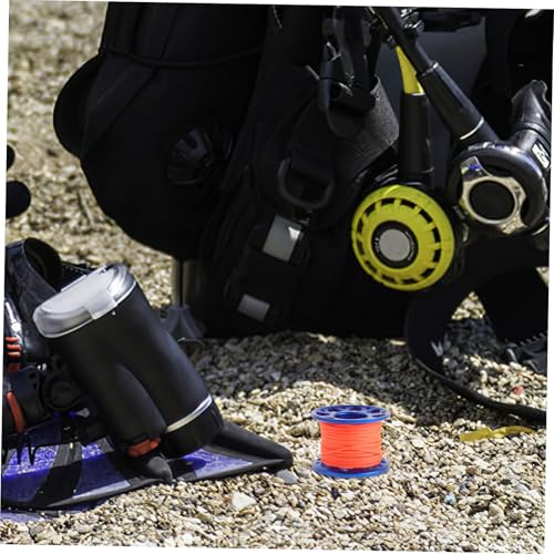 Carrete de buceo de aluminio TOYANDONA con línea para exploración de mar 6