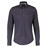 2-Knopf-Manschetten LERROS - Herren Langarmhemd (23O1153), Größe:L, Farbe:Navy (485)