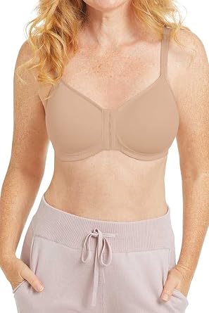 Amoena Womens Mara Padded Wire-Free Easy Front & Back Closure/Fastening Pocketed Mastectomy Bra, Adjustable & Comfortable