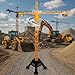 JAMARA 406320 Tower Crane XXL 128 2.4 GHz Children's Toy Remote Controlled, Remote Control RC Toy, Crane for Construction Site Remote Control, Gift for Children, Metal Hooks