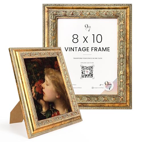 97 Decor Vintage Picture Frames 8x10 - Antique Gold Picture