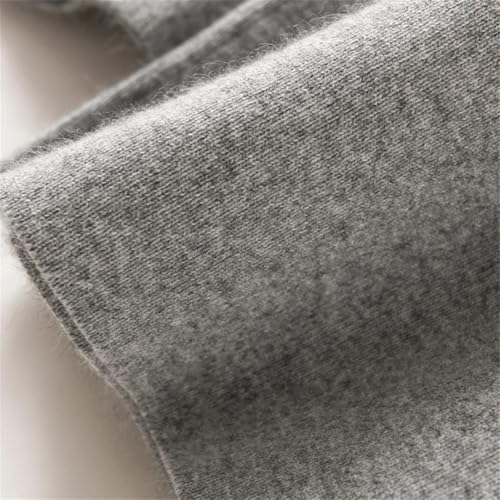 Womens Knit Lounge Wide Leg Pants Solid Soft Casual Merino Wool Drawstring Elastic Wide Leg Pant Brown Gray XXL4