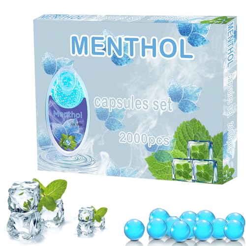 2000 Premium Aroma Kapseln Menthol - MäNner/Frau Geschenk Zigarettenspitze - DIY Menthol Kapseln Filter für unvergesslichen Flavour Geschmack