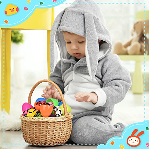 Fun Little Toys 12 Pcs Easter Eggs Prefilled With Pull Back Cars Toy Vehicles For Easter Party Favors, Easter Basket Stuffers, Easter Egg Fillers, Goodie Bags Fillers, Classroom Prizes, Pinata Fillers #TOP5