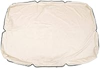 Vista 3 de Juego de funda para toldo de columpio de patio, cubierta superior de repuesto para columpio + funda de cojín para columpio de 3 asientos impermeables