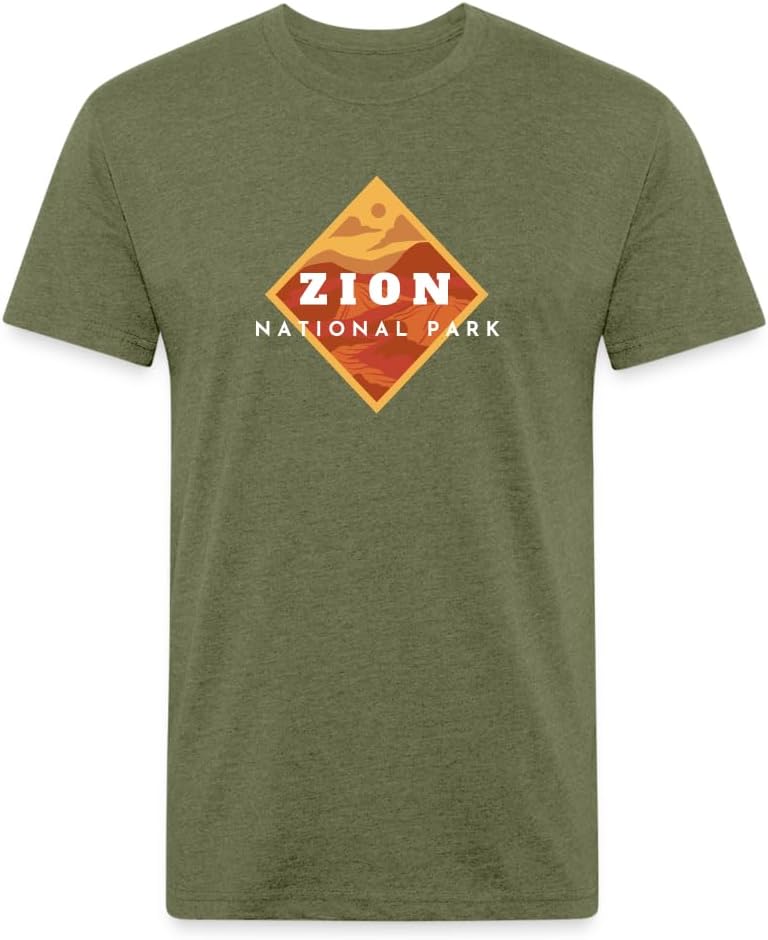 Timpanogos Hiking Co. Zion National Park T-Shirt – National Park Printed Shirt for Men & Women – Zion T-Shirt