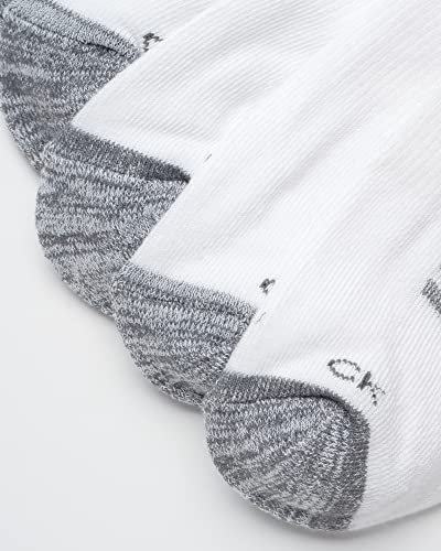 Image of Calvin Klein Mens No Show Socks - 6 Pack Soft Cotton Blend Cushioned Athletic Low Cut Socks for Men for Sports and Running
