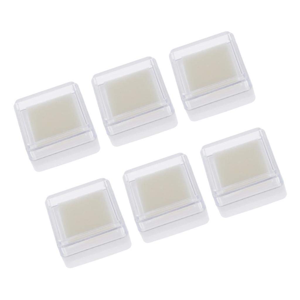 5 set di 6 tamponi di inchiostro vuoti per timbri in gomma, artigianato, scrapbooking, carta, legno