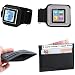PiGGyB So Suede Armband ViC CoV Leather Card Wallet Set for Apple iPod Shuffle 1st 2nd 3rd 4th 6th Generation Models A1373 A1271 A1204 A1112 A1051