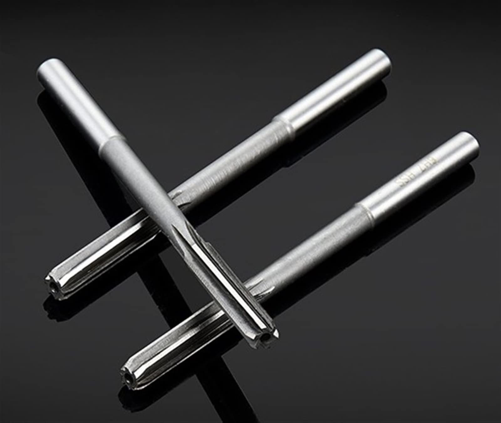 Handreibahle Drehmaschine Fräser, Maschinenreibahle, 12–13,9 mm HSS-Hochpräzisions-H7-Einsätze, Reibahle mit geradem Schaft(12.6mm 1pcs)