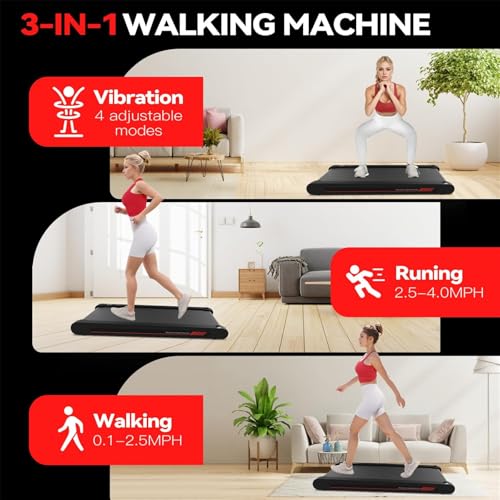 image for Sperax Walking Pad Treadmill with APP, 3 in 1 Under Desk Treadmill, 2.