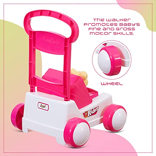 NHR-First-Step-Sit-to-Stand-Activity-Baby-Push-Walker-with-Drop-Ball-Combo-Pack-9-Months-to-18-Months-Pink