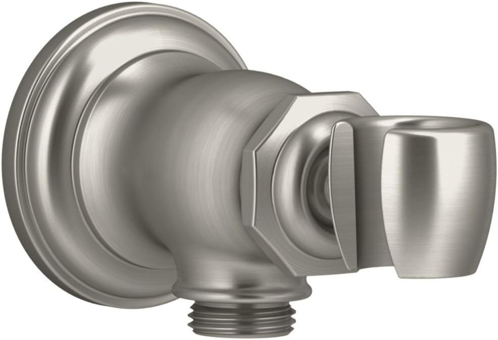 Kohler K-72797-CP Artifacts Wall-Mount Handshower Holder and Supply Elbow, Polished Chrome