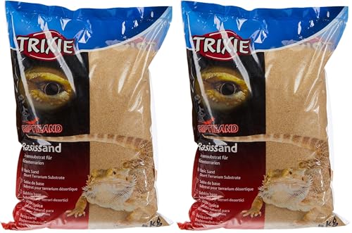 TRIXIE - Sable De Désert pour Terrarium - Jaune - 5 Kg (Lot de 2)