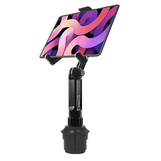 Cellet Cup Holder Tablet Mount, Tablet Car Cradle Holder Made Compatible for All iPad, iPad Pro, iPad Air, iPad Mini Samsung Galaxy Tab S9 S8 S6 Lite A8 A7 Lite Amazon Fire Microsoft Surface