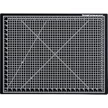 Dahle Vantage 10792 Double-Sided Premium Self-Healing Cutting Mat, 18"x24", 1/2" Grid, 5 Layers for Max Healing, Perfect for Crafts & Sewing, Black