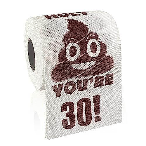30th Birthday Decorations for Men Women, 30 Year Old Men Gifts Toliet Paper