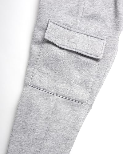 Image of Quad Seven Boys Sweat Suit Set - 2 Piece Soft Fleece Pullover Hoodies and Athletic Cargo Jogger Sweatpants for Boys (5-18)