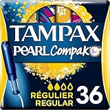 Tampax Compak Pearl Regolare Tamponi con Applicatore - 36 Pezzi
