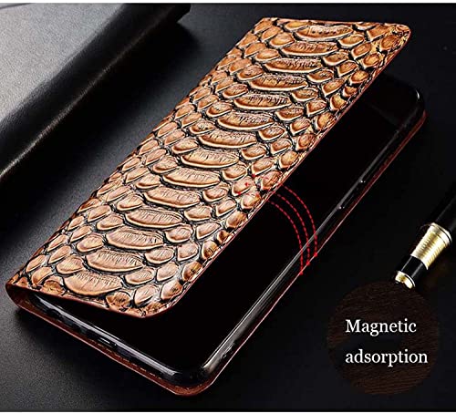 Housse de luxe iPhone SE3 effet cuir python noir avec rabat magnétique
