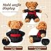 Civaner Taekwondo Uniform Outfit Bear Clothes with Belts, Bear Not Included, Fit 12-16 in, Clothes for Taekwondo Uniform Stuffed Animal Clothing for Birthday Gift Party (Black)