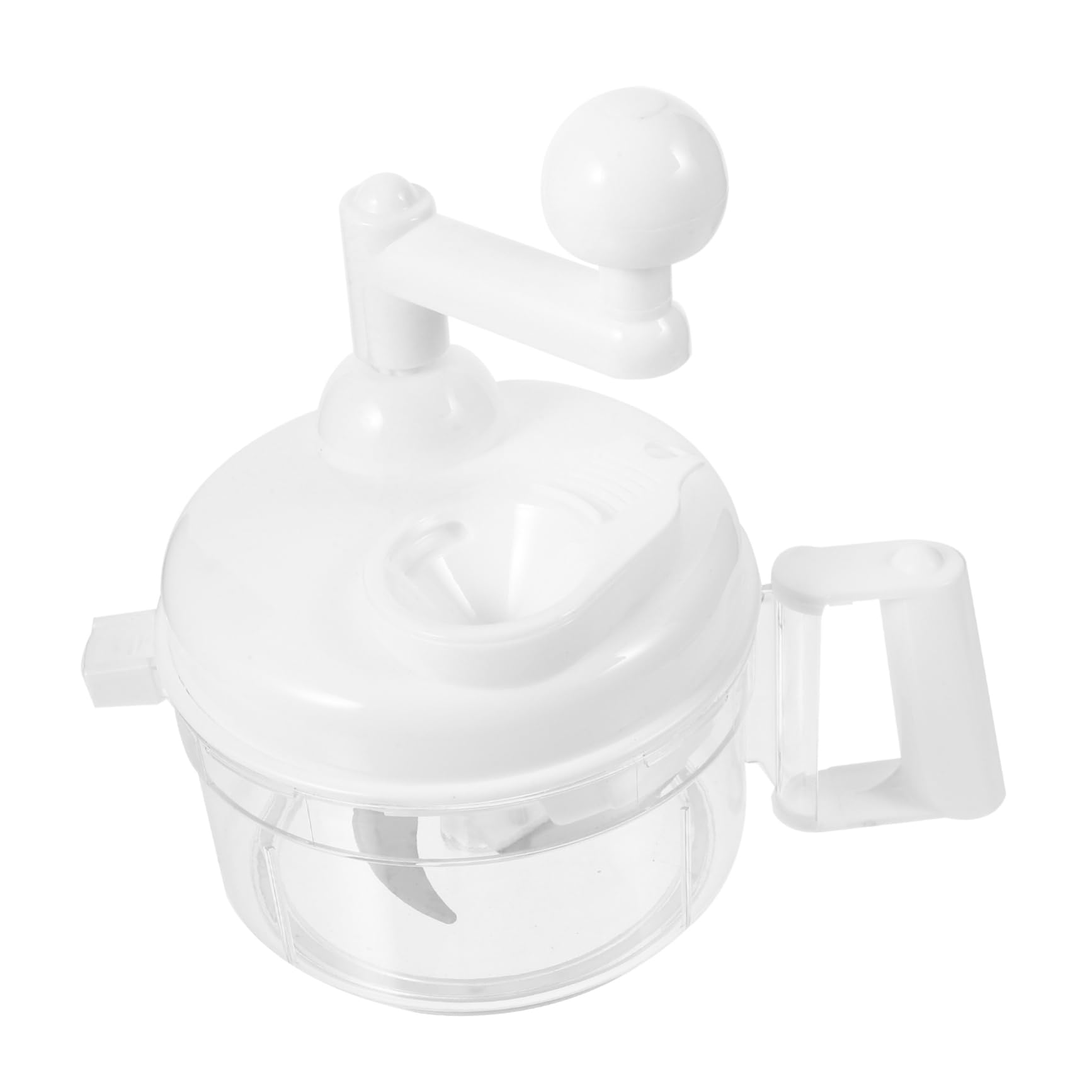 GRIRIW Manual Food Processor Hand Crank Vegetable Slicer Blender for Baby Kids Stainless Steel for Meat Fruits Random Color