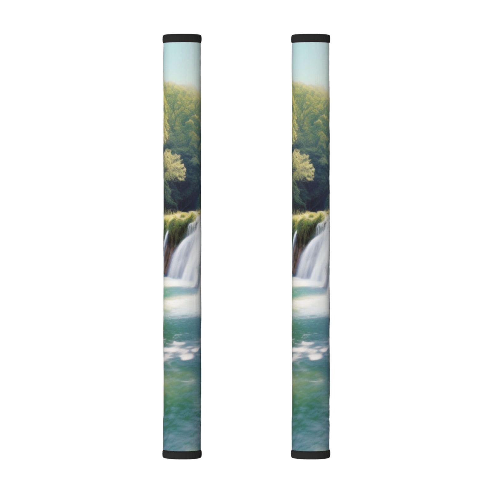 VGFJHNDF Refrigerator Door Handle Covers 2-Pack, Waterfall Flowing Scenery Printed Protect and Decorate for Fridge Ovens Dishwashers