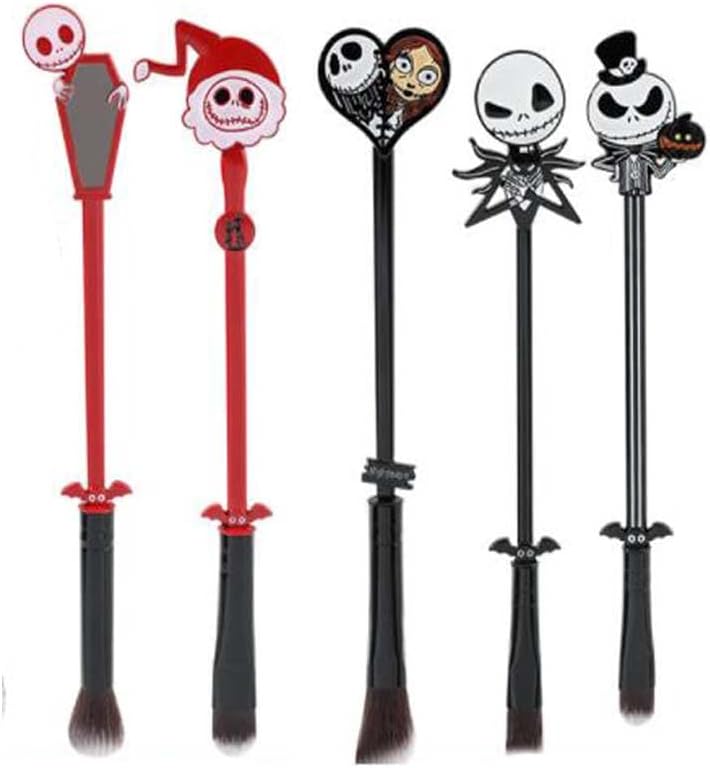 The Nightmare Before Christmas Makeup Brushes, Coshine 5pcs Corpse Bride Anime Makeup Brush Set