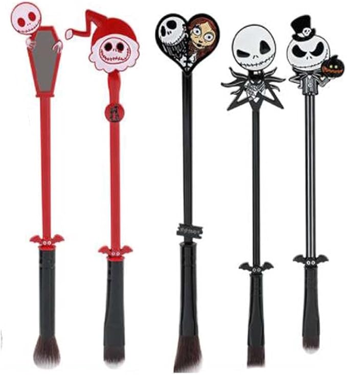 The Nightmare Before Christmas Makeup Brushes, Coshine 5pcs Corpse