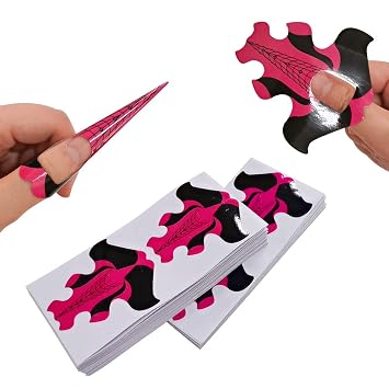 ملصقات دليل نموذج الأظافر VNC 200 Pcs Goldfish على شكل أظافر نصائح ذاتية اللصق Art Nail Tips DIY Tools for Women Girls Nail Gel DIY Home Salon Supplies