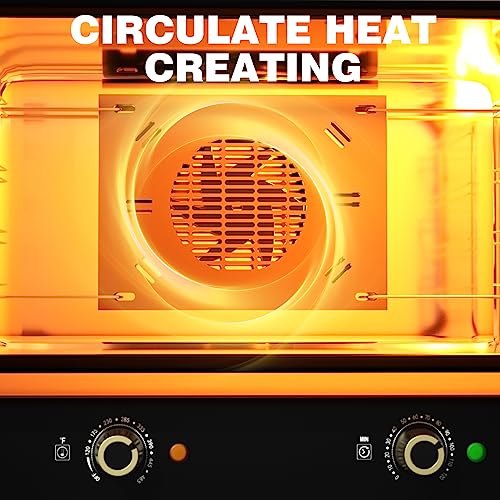 Pyy Commercial Convection Oven Countertop Air Fry Toaster Stainless Steel Large Capacity With 4 Layers For Toast, Roast, Broil,Pizza,Cookies,45L/47Qt,1600W #TOP1