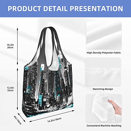 Sac À Main Réutilisable Debou New York Toile Grand Format - 4