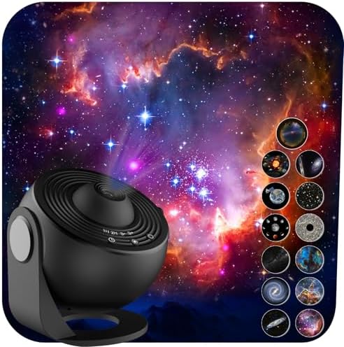 Galaxy Projector for Bedroom,13 in 1 Planetarium Star Projector w...