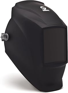 Miller MP-10 Passive Welding Helmet Shade 10 - Lightweight 16oz Durable Nylon Hood, 4x4 Viewing Area for Clear Visibility