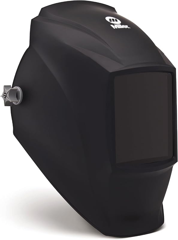 Miller 238497 Casco de soldadura pasiva MP-10™, 4x4 en área de visualización | Sin oscurecimiento automático; durable; ligero; protege los ojos, el cuello, la cara; 4x4 a la vista