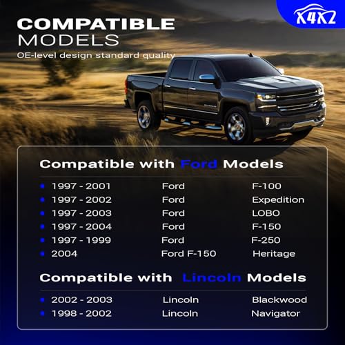 K8772 Front Stabilizer Sway Bar End Links for Ford 97-02 Expedition,97-03 F-150,04 F-150 Heritage RWD, 97-99 F-250,1997-2003 FORD LOBO/Lincoln 02-03 Blackwood,98-02 Navigator Replaces# K700536