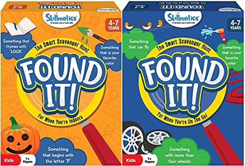 Skillmatics Found It - Indoor & Travel Edition Bundle, Scavenger Hunt For Kids, Fun Family Games, Ages 4 To 7 #TOP19