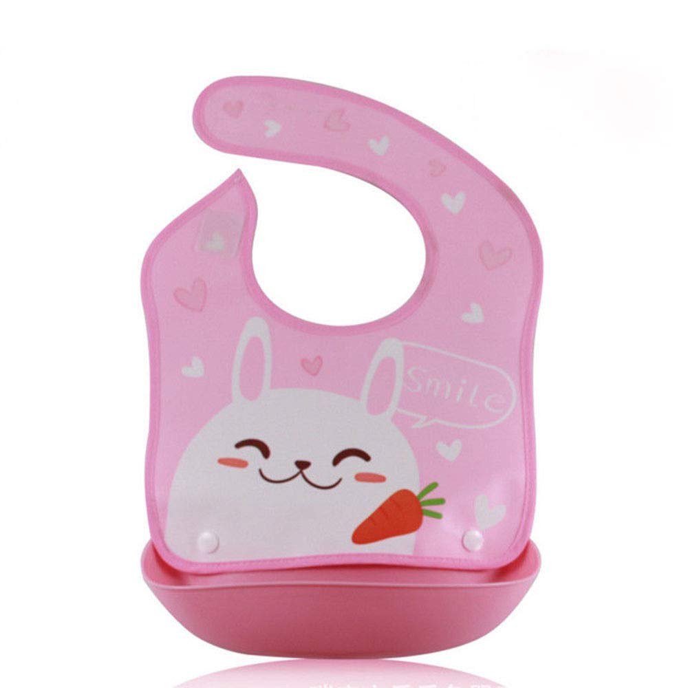 Syga Baby Bib 1 Piece Waterproof Silicone Roll up Washable Baby Feeding Eating Bib for 6 Months to 2 Years Unisex Baby (Multicolour)-image-39