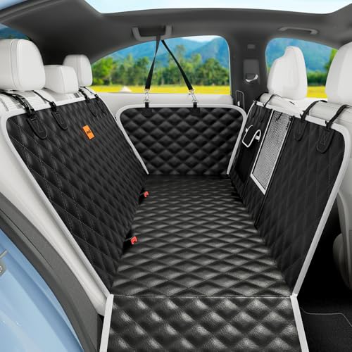 Pecute Funda Perros Coche, Protector Coche Perros Asiento Trasero,2025 Nuevos Materiales, Impermeable y Resistente,Universal para SUV, Camión, Transportar y Viaje,Perros Accesorios