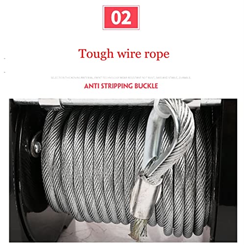 DOLUNTO Winch eléctrico 6000 lbs 12V/24V miniatura 6