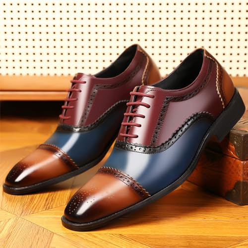 YZABEL Classic Lace-up Formal Tuxedo Shoes Leather Formal Business Oxford Shoes Genuine Leather Dress Shoes for Men2