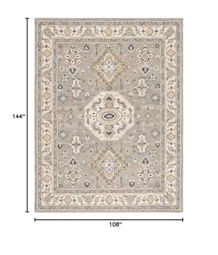 Tapete rectangular SAFAVIEH 9' x 12' de lana hecho a mano miniatura 2
