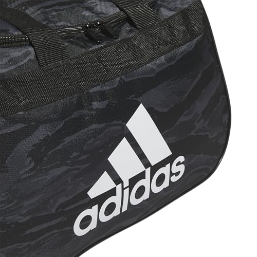 Image of adidas Power Gym Bag - Lightweight Small Duffel, Essential Camo Black /Black /White /Diablo, OSFA