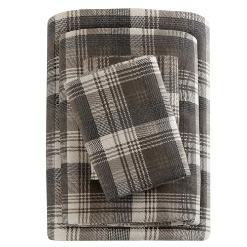 Woolrich Cotton Sheet Set Cottage Charms Print, 100% Cotton Flannel Sheets Warm & Fuzzy Bedding Set...